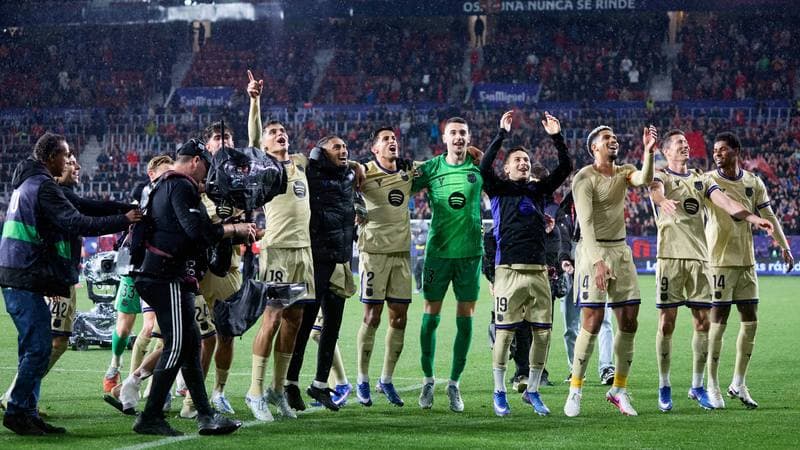 Football. La Liga. CA Osasuna - FC Barcelona. 02.05.2026