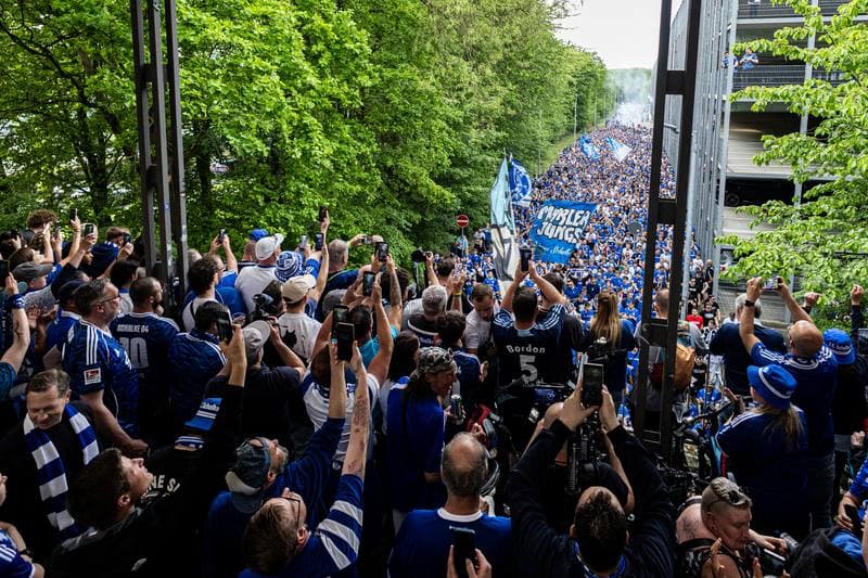 Football. 2. Bundesliga. Schalke 04 - Fortuna Dusseldorf. 02.05.2026