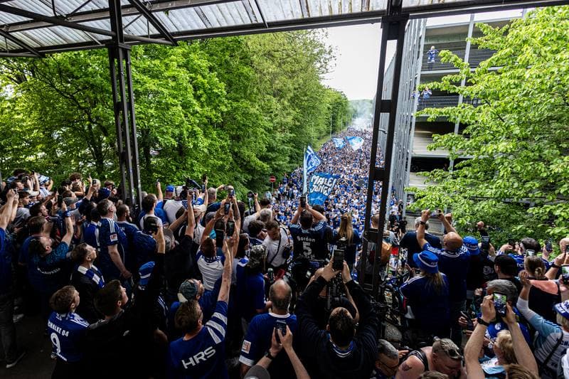 Football. 2. Bundesliga. Schalke 04 - Fortuna Dusseldorf. 02.05.2026