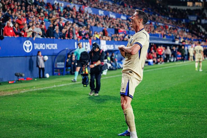 Football. La Liga. Osasuna - FC Barcelona. 02.05.2026
