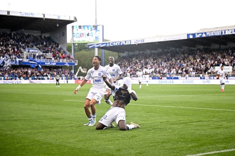 Football. Ligue 1. AJ Auxerre - Angers SCO. 03.05.2026
