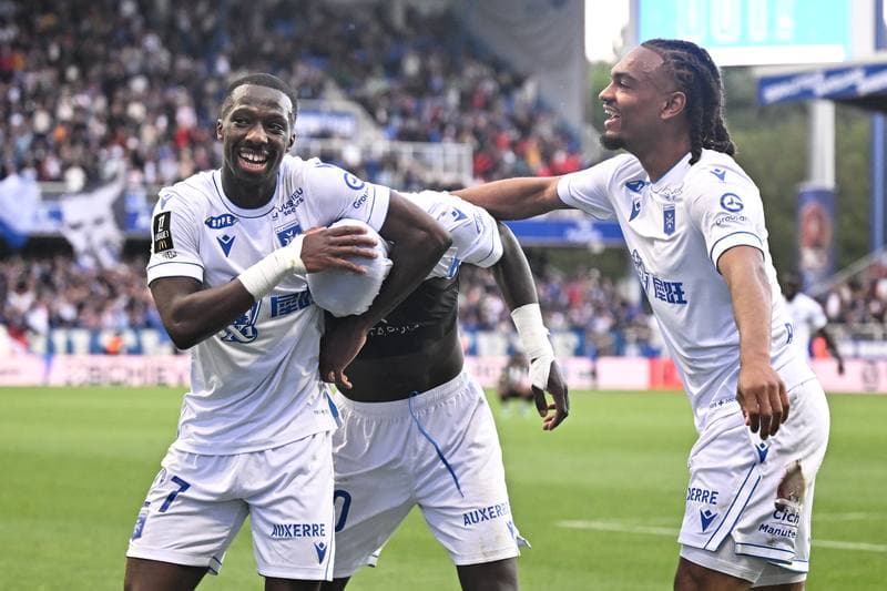 Football. Ligue 1. AJ Auxerre - Angers SCO. 03.05.2026