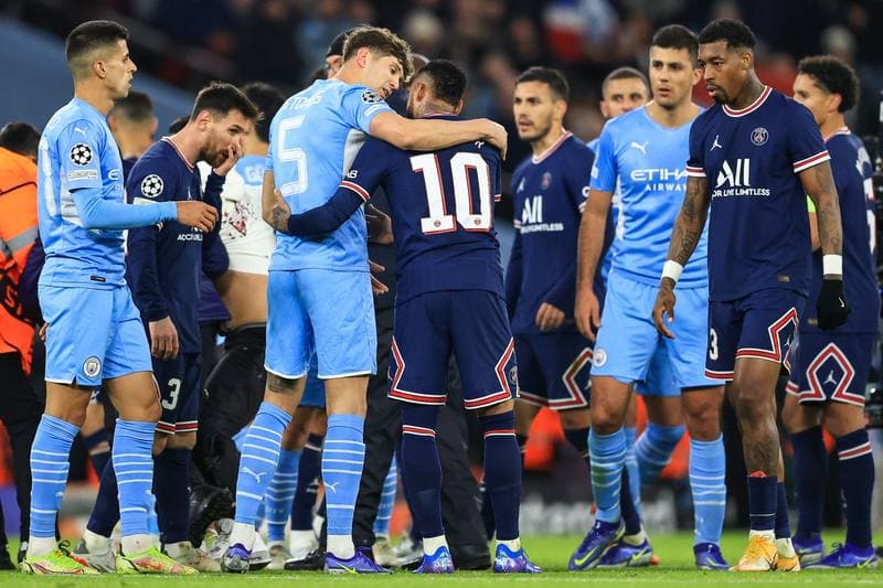 Football. UEFA Champions League. Manchester City - Paris Saint-Germain. 24.11.2021