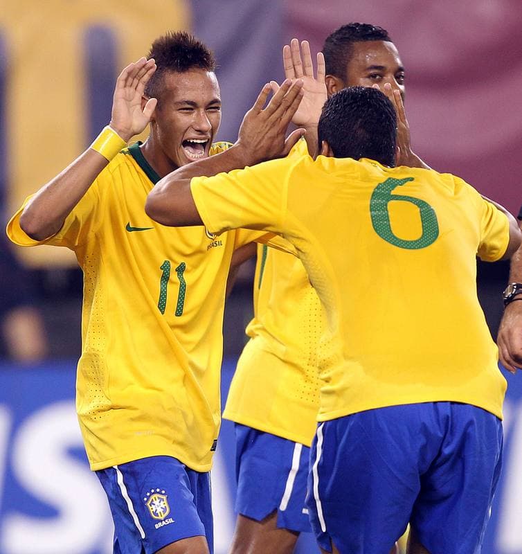 Football. Friendly. Brazil - United States. 10.08.2010