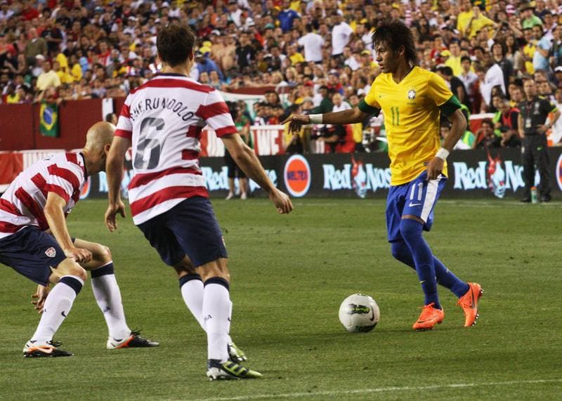 Football. USA - Brazik. 30.05.2012