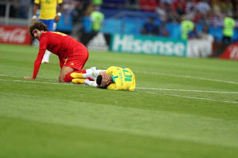 Football. FIFA World Cup 2018. Brazil - Belgium. 06.07.2018