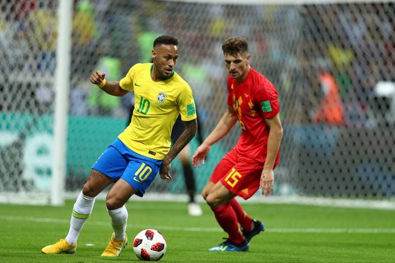 Football. FIFA World Cup 2018. Brazil - Belgium. 06.07.2018
