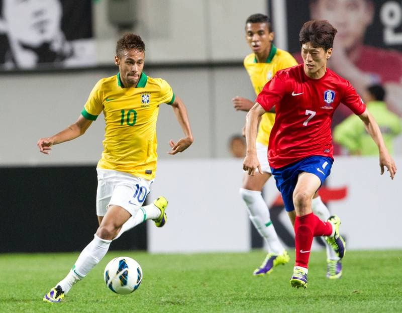 Football. International Friendly. South Korea - Brazil. 12.10.2013
