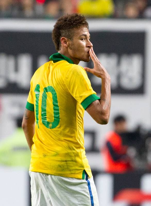 Football. International Friendly. South Korea - Brazil. 12.10.2013