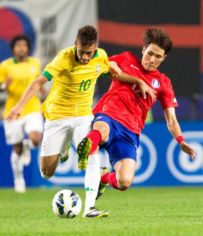 Football. International Friendly. South Korea - Brazil. 12.10.2013