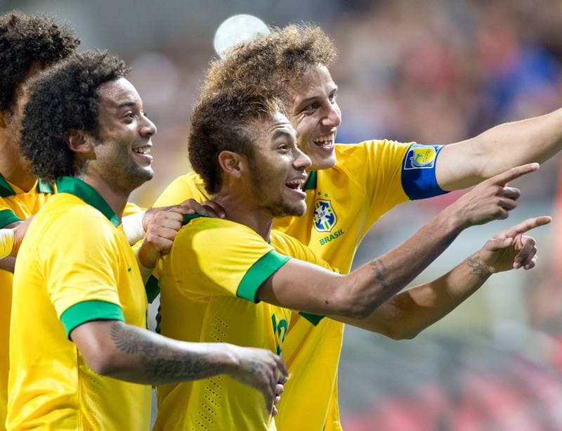 Football. International Friendly. South Korea - Brazil. 12.10.2013