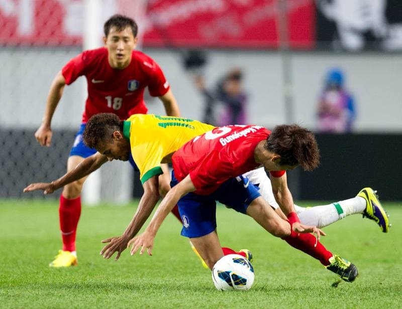 Football. International Friendly. South Korea - Brazil. 12.10.2013