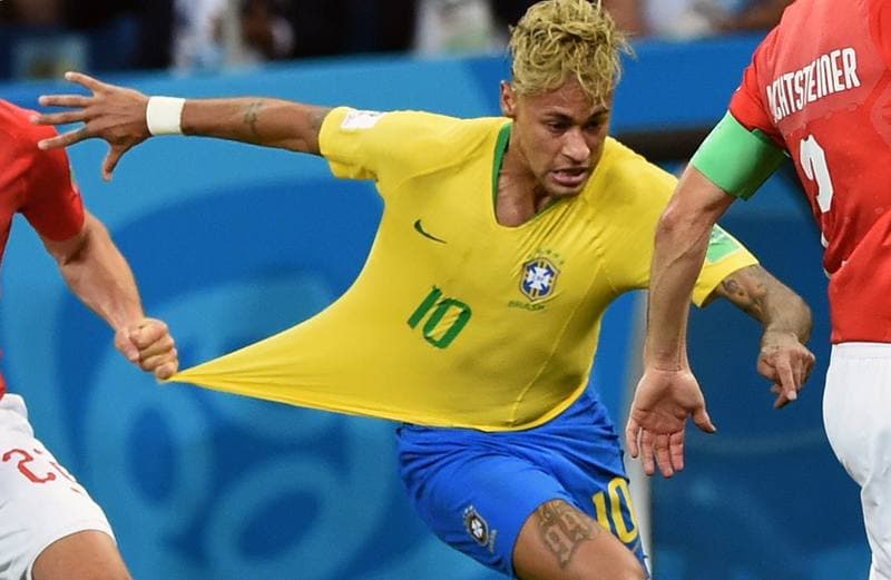 Football. FIFA World Cup 2018. Brazil - Switzerland. 17.06.2018