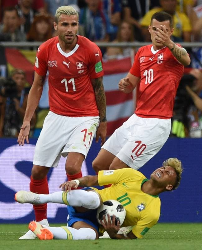 Football. FIFA World Cup 2018. Brazil - Switzerland. 17.06.2018