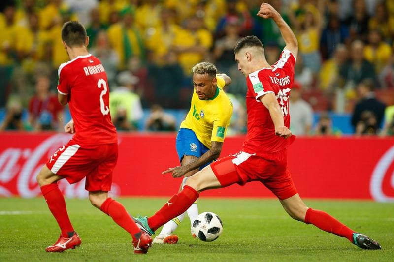 Football. FIFA World Cup 2018. Serbia - Brazil. 27.06.2018