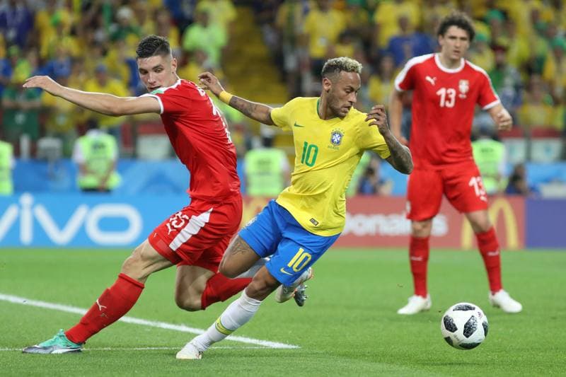 Football. FIFA World Cup 2018. Serbia - Brazil. 27.06.2018