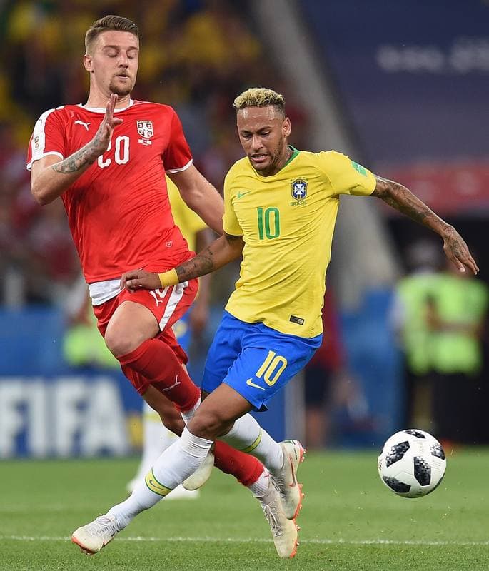 Football. FIFA World Cup 2018. Serbia - Brazil. 27.06.2018
