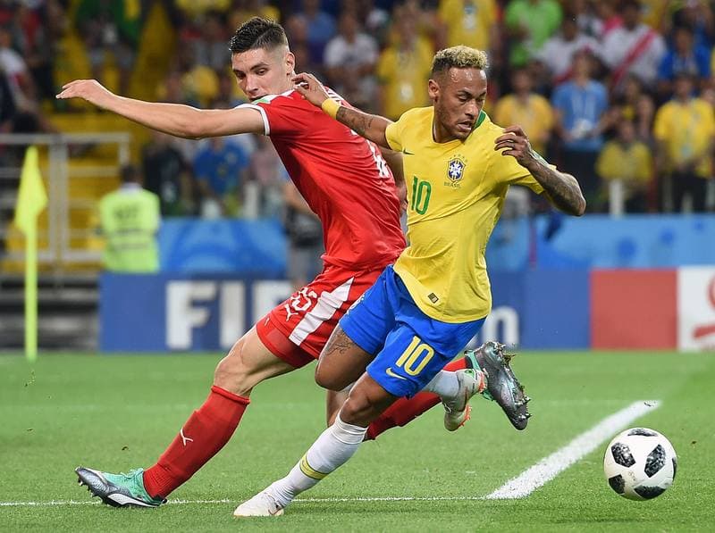 Football. FIFA World Cup 2018. Serbia - Brazil. 27.06.2018