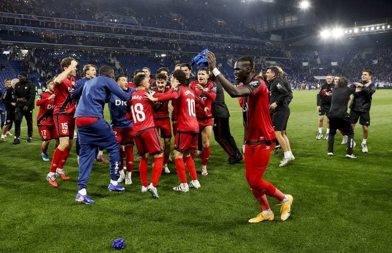 Football. UEFA Conference League. RC Strasbourg Alsace - Rayo Vallecano. 07.05.2026