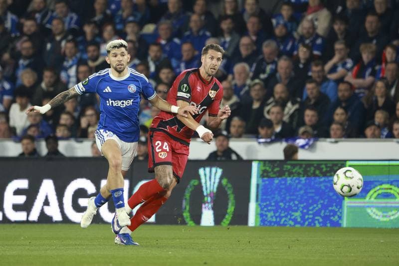 Football. UEFA Conference League. RC Strasbourg Alsace - Rayo Vallecano. 07.05.2026