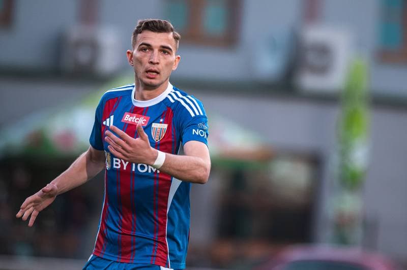Football. Betclic 1 Liga. Znicz Pruszkow - Polonia Bytom. 09.05.2026