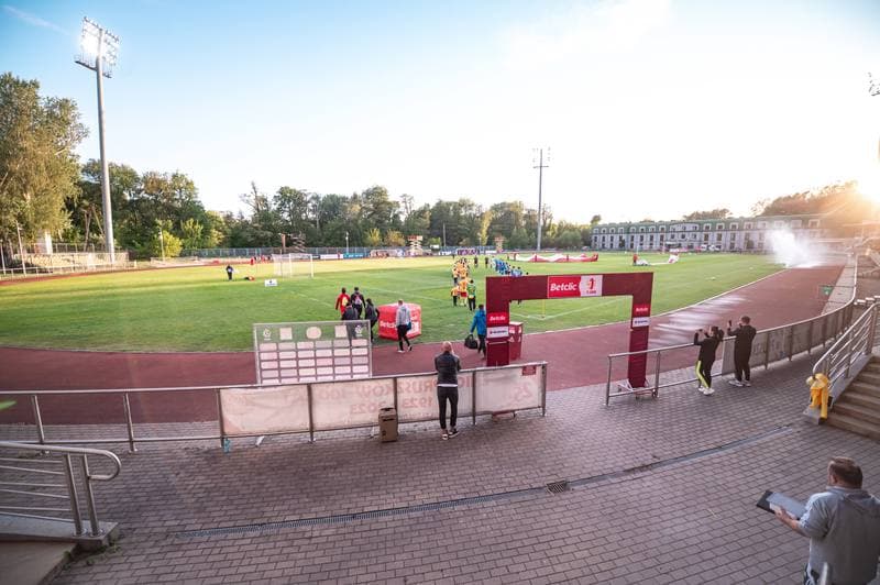 Football. Betclic 1 Liga. Znicz Pruszkow - Polonia Bytom. 09.05.2026