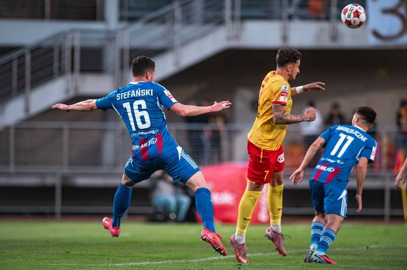 Football. Betclic 1 Liga. Znicz Pruszkow - Polonia Bytom. 09.05.2026