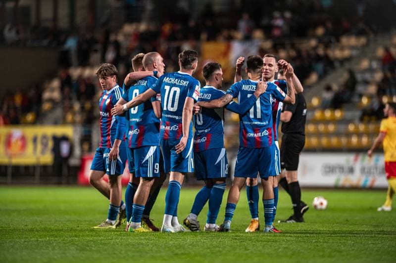 Football. Betclic 1 Liga. Znicz Pruszkow - Polonia Bytom. 09.05.2026