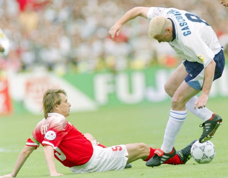 Football. UEFA EURO 1996. England - Switzerland. 08.06.1996