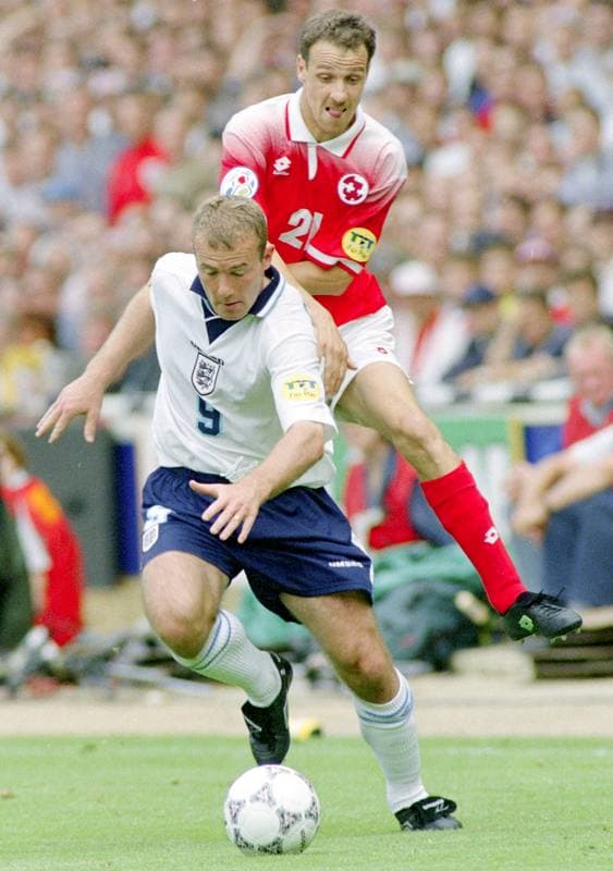 Football. UEFA EURO 1996. England - Switzerland. 08.06.1996
