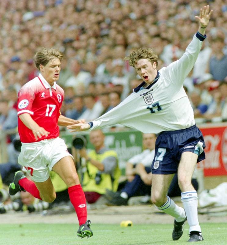 Football. UEFA EURO 1996. England - Switzerland. 08.06.1996