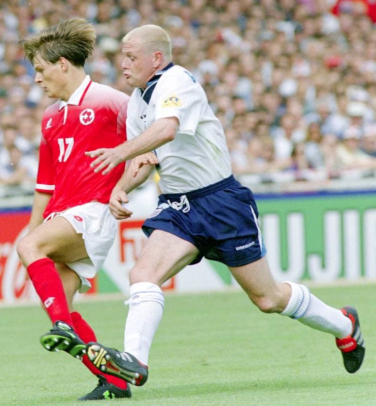 Football. UEFA EURO 1996. England - Switzerland. 08.06.1996