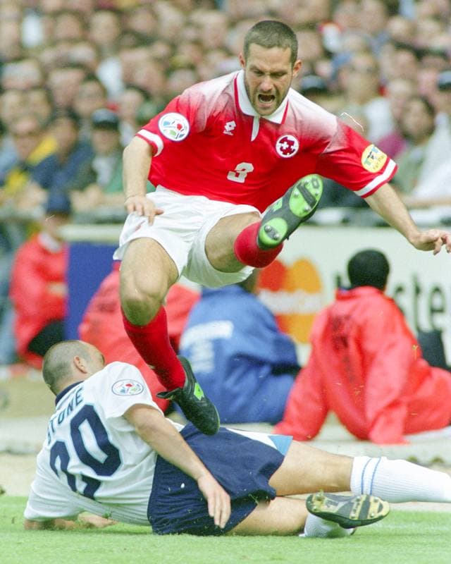 Football. UEFA EURO 1996. England - Switzerland. 08.06.1996