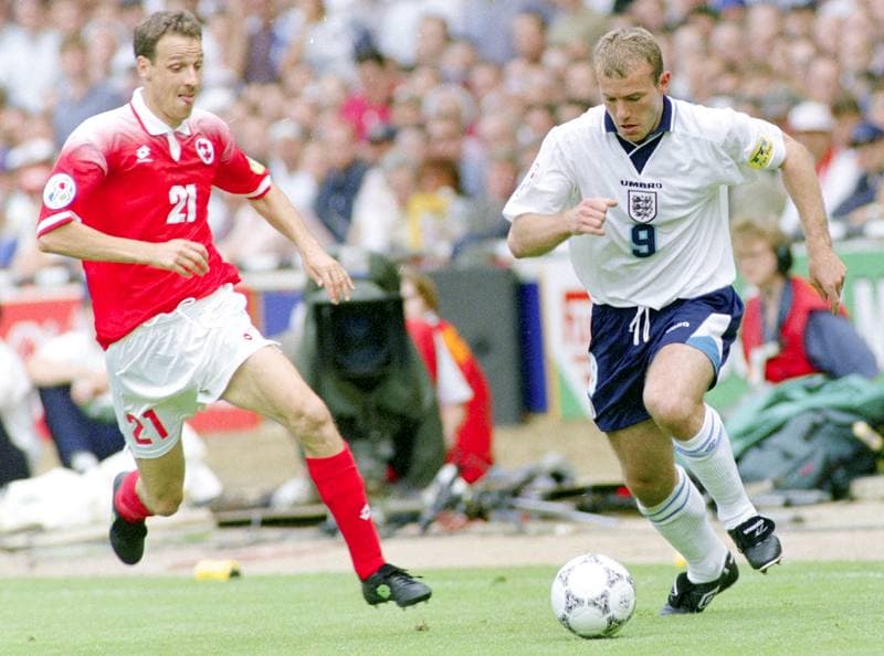 Football. UEFA EURO 1996. England - Switzerland. 08.06.1996
