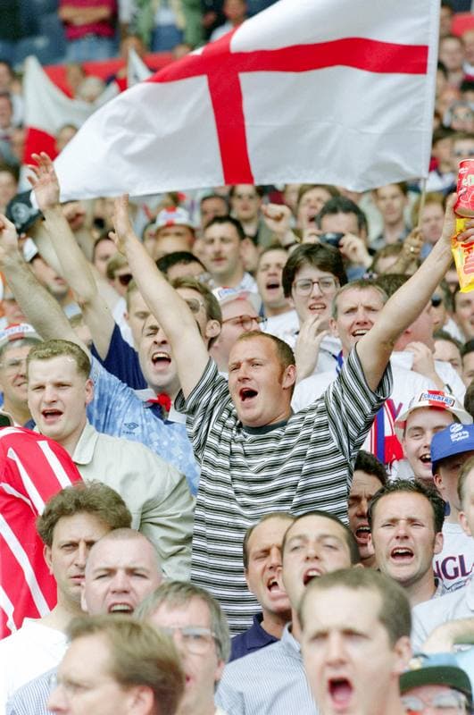 Football. UEFA EURO 1996. England - Switzerland. 08.06.1996
