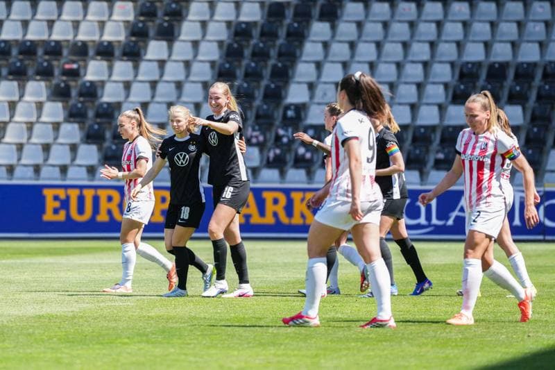Football. Google Pixel Frauen-Bundesliga. SC Freiburg - VfL Wolfsburg. 09.05.2026