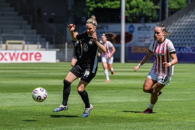 Football. Google Pixel Frauen-Bundesliga. SC Freiburg - VfL Wolfsburg. 09.05.2026