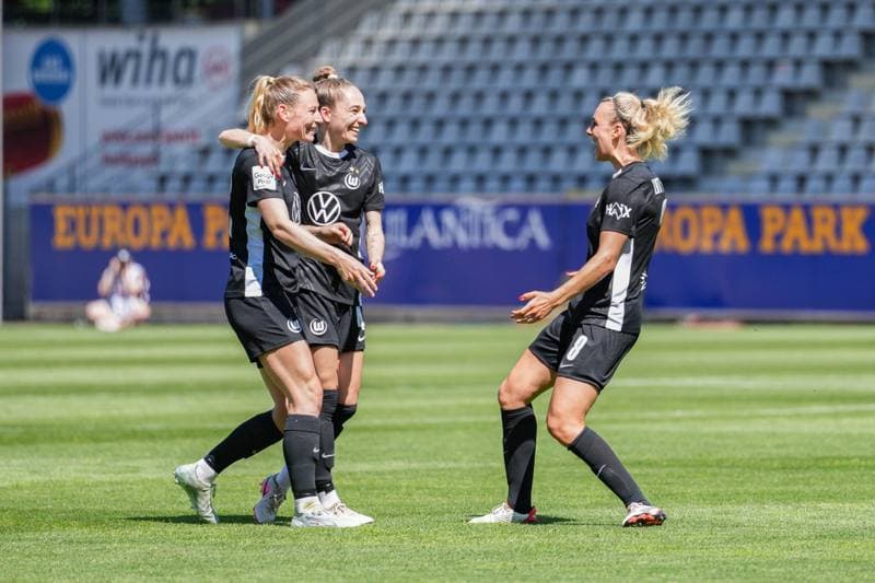 Football. Google Pixel Frauen-Bundesliga. SC Freiburg - VfL Wolfsburg. 09.05.2026