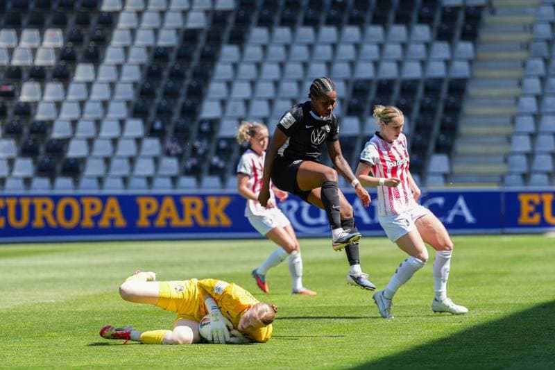 Football. Google Pixel Frauen-Bundesliga. SC Freiburg - VfL Wolfsburg. 09.05.2026
