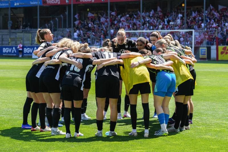 Football. Google Pixel Frauen-Bundesliga. SC Freiburg - VfL Wolfsburg. 09.05.2026