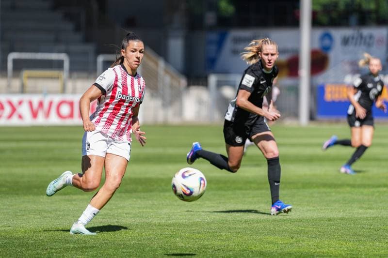 Football. Google Pixel Frauen-Bundesliga. SC Freiburg - VfL Wolfsburg. 09.05.2026