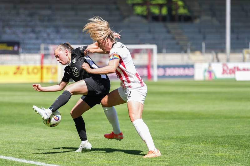 Football. Google Pixel Frauen-Bundesliga. SC Freiburg - VfL Wolfsburg. 09.05.2026