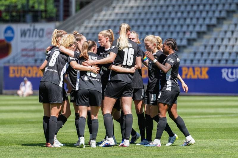 Football. Google Pixel Frauen-Bundesliga. SC Freiburg - VfL Wolfsburg. 09.05.2026