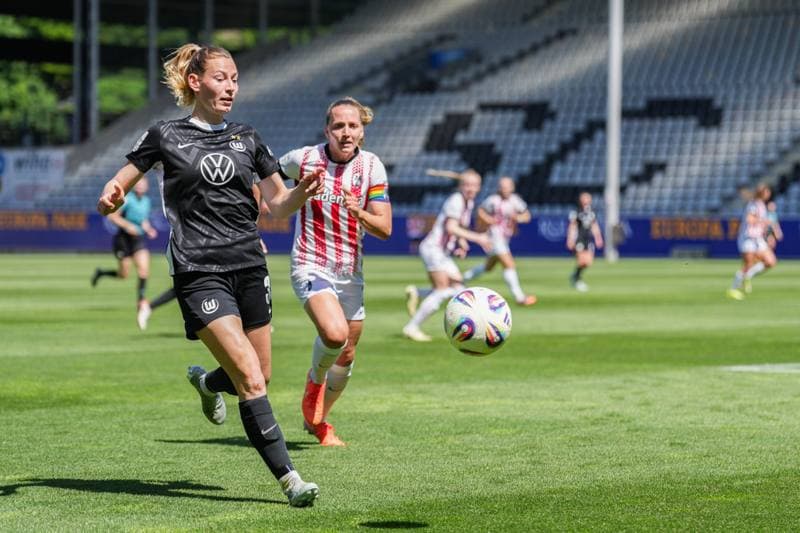 Football. Google Pixel Frauen-Bundesliga. SC Freiburg - VfL Wolfsburg. 09.05.2026