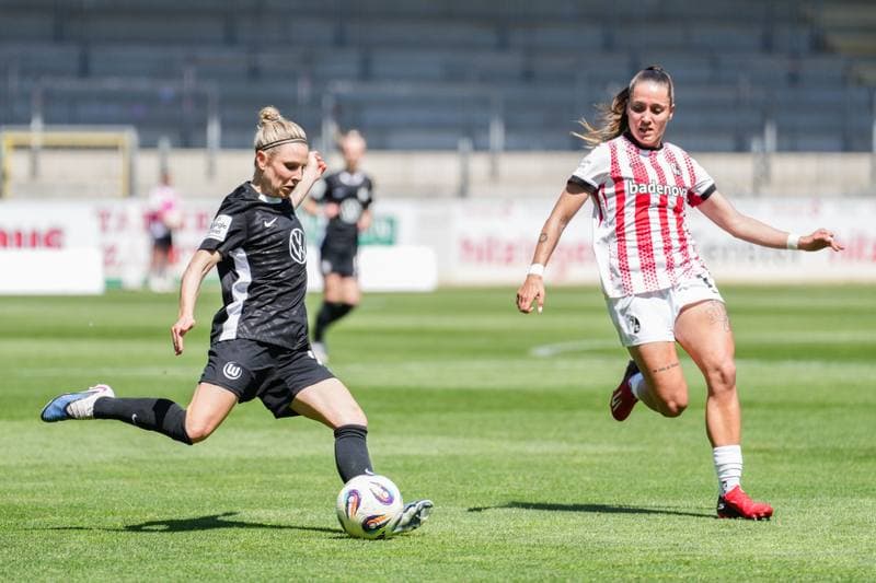 Football. Google Pixel Frauen-Bundesliga. SC Freiburg - VfL Wolfsburg. 09.05.2026