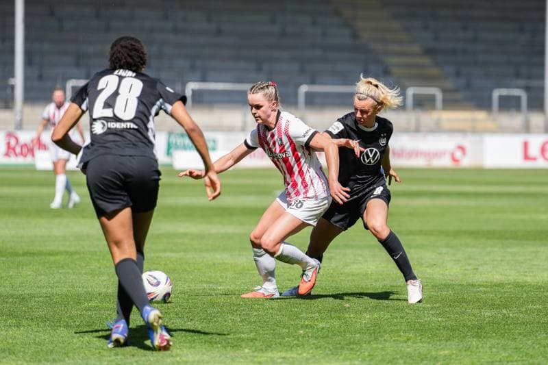 Football. Google Pixel Frauen-Bundesliga. SC Freiburg - VfL Wolfsburg. 09.05.2026