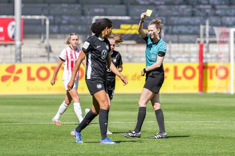 Football. Google Pixel Frauen-Bundesliga. SC Freiburg - VfL Wolfsburg. 09.05.2026