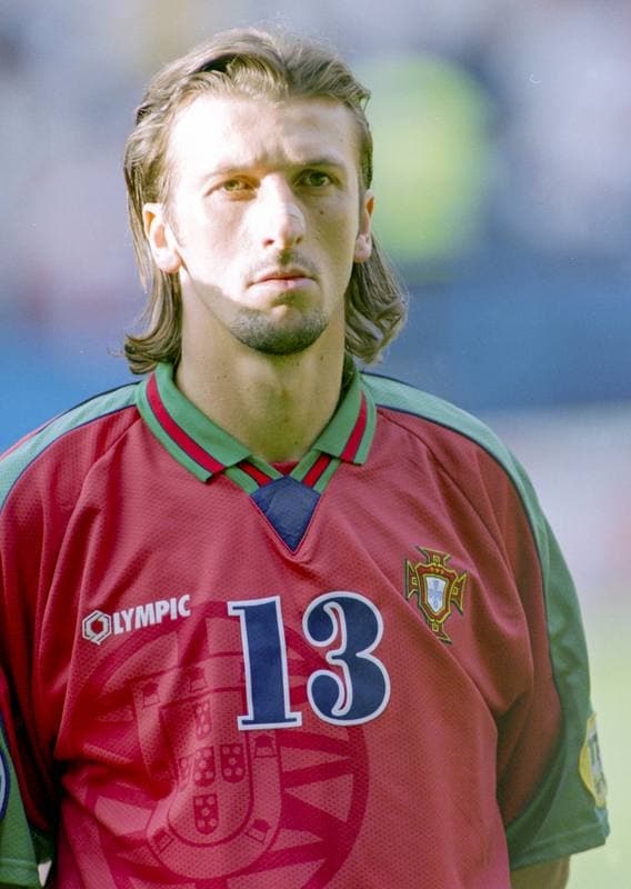 Football. UEFA EURO 1996. Denmark - Portugal. 09.06.1996