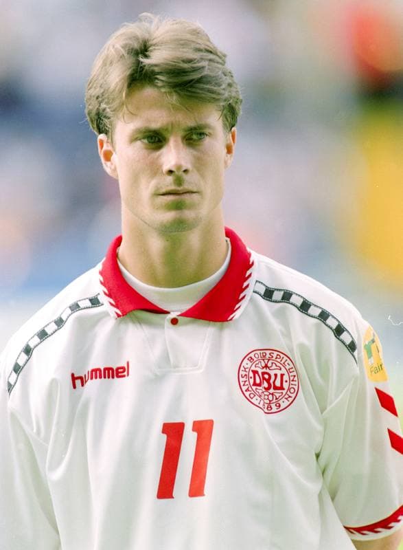 Football. UEFA EURO 1996. Denmark - Portugal. 09.06.1996