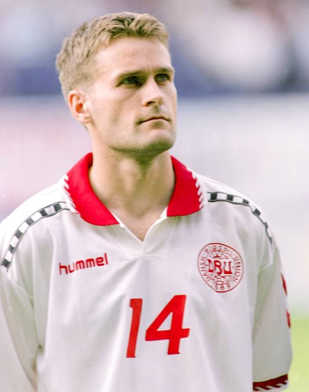 Football. UEFA EURO 1996. Denmark - Portugal. 09.06.1996